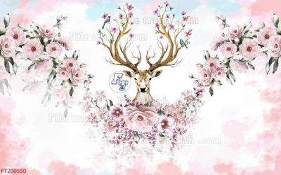 File tranh in mica File in tranh tường 3D FT200550 (độ phân giải cao)