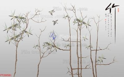 Chi tiết file gốc File in tranh tường 3D FT200581 (cho in tráng gương)