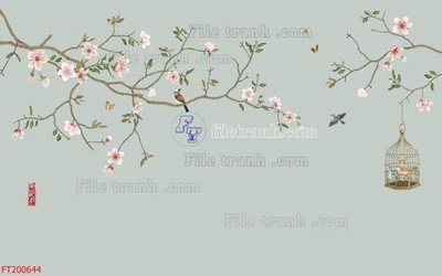 File PSD File in tranh tường 3D FT200644 (gốc) cho designer