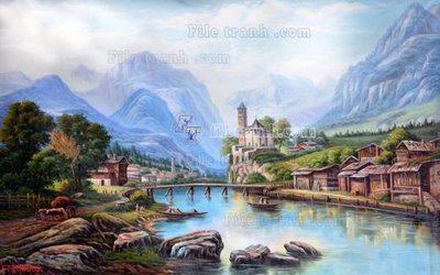 File gốc File in tranh tường 3D FT200662 (cho in ấn) độc quyền