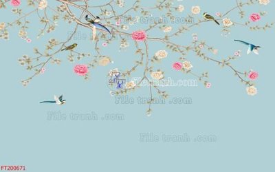 File tranh in tráng gương File in tranh tường 3D FT200671 (siêu nét)