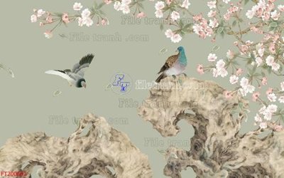 File tranh File in tranh tường 3D FT200682 (gốc) chủ đề thiên nhiên