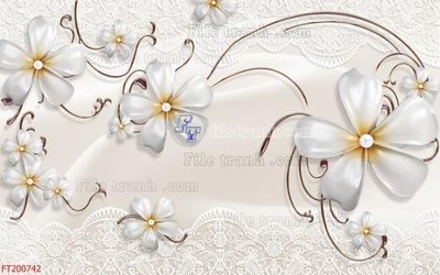 File in mica File in tranh tường 3D FT200742 (bản gốc) làm vách ngăn