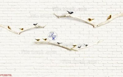 File tranh File in tranh tường 3D FT200776 (bản gốc) in lụa dán tường
