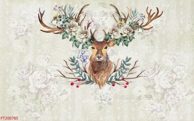 File gốc File in tranh tường 3D FT200785 (cho in ấn) độc quyền