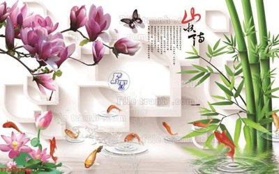 File gốc File in tranh tường 3D FT200914 (chủ đề hiện đại) trang trí
