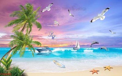 File gốc File in tranh tường 3D FT200950 (in ấn) không giới hạn