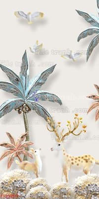 File gốc File in tranh tường 3D FT200977 cho in ấn và thiết kế