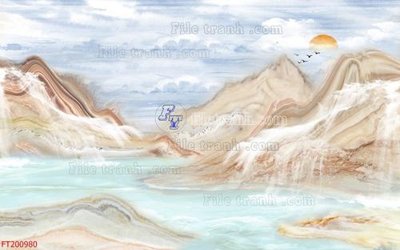 File gốc in mica File in tranh tường 3D FT200980 chất lượng