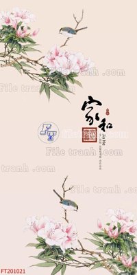Hình ảnh file gốc in lụa File in tranh tường 3D FT201021