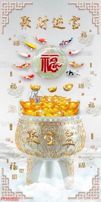 File tranh File in tranh tường 3D FT201032 (bản gốc) treo phòng ăn