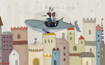 Ảnh gốc File in tranh tường 3D FT201063 (độ nét cao) in tráng gương