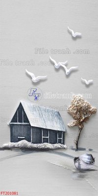 File tranh gốc in trần nhà File in tranh tường 3D FT201081 3D