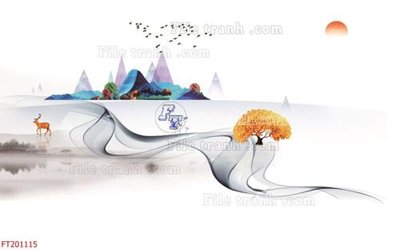 Download file File in tranh tường 3D FT201115 (gốc) cho xưởng in