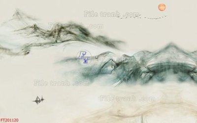 File tranh ảnh gốc File in tranh tường 3D FT201120 dùng cho in khổ lớn