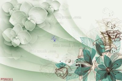 File gốc File in tranh tường 3D FT201211 (trang trí) phòng ngủ