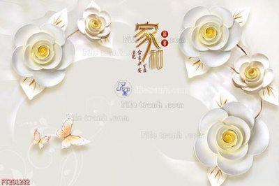 File in trần File in tranh tường 3D FT201282 (bản gốc) mây trời