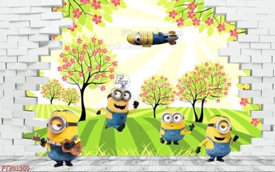 File in trần File in tranh tường 3D FT201360 (bản gốc) mây trời