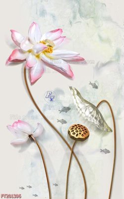 File gốc File in tranh tường 3D FT201396 (dành cho trang trí nội thất)