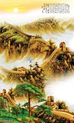 File tranh File in tranh tường 3D FT201423 (bản gốc) in canvas