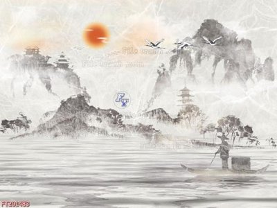 File PSD File in tranh tường 3D FT201483 (gốc) tách lớp chi tiết