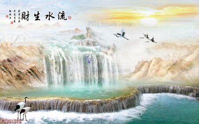 File gốc File in tranh tường 3D FT201516 (in lụa) hoa văn cổ điển