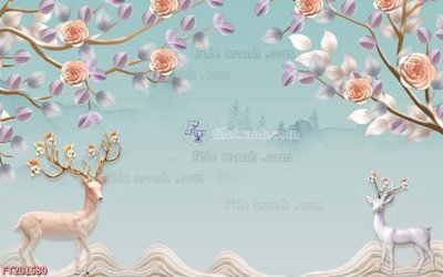 File tranh trang trí File in tranh tường 3D FT201580 (file gốc)