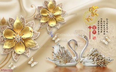 File ảnh gốc File in tranh tường 3D FT201596 không vỡ nét