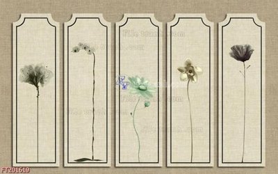 File PSD File in tranh tường 3D FT201619 (gốc) cho designer