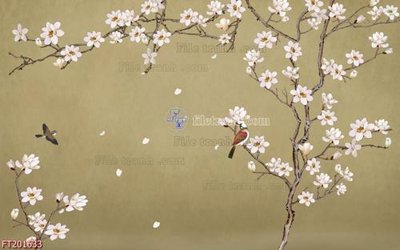 File tranh File in tranh tường 3D FT201633 (gốc) phong cách tối giản