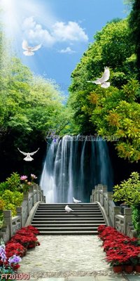 File in mica File in tranh tường 3D FT201909 (bản gốc) sắc sảo