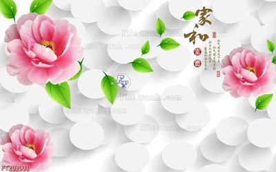 File tranh File in tranh tường 3D FT202001 (gốc) chủ đề trừu tượng