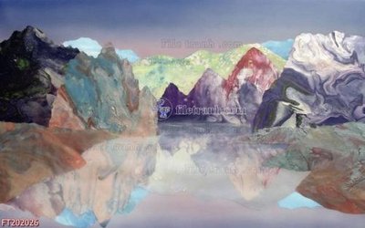 File tranh File in tranh tường 3D FT202026 (ảnh gốc) in trần 3D