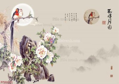 File tranh in trần File in tranh tường 3D FT202151 (ảnh gốc siêu nét)