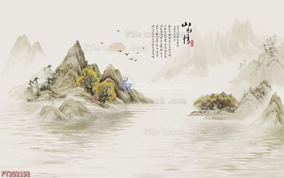 File in trần File in tranh tường 3D FT202192 (bản gốc) phong cảnh