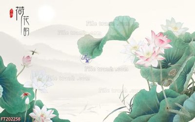 Hình ảnh file gốc in lụa File in tranh tường 3D FT202258