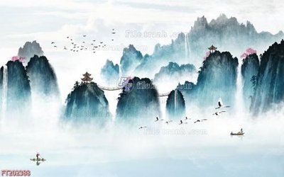 File gốc File in tranh tường 3D FT202388 (dành cho trang trí nội thất)