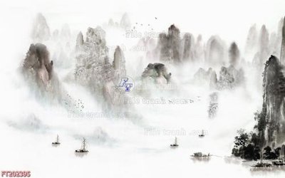 File in trần File in tranh tường 3D FT202395 (bản gốc) đại dương