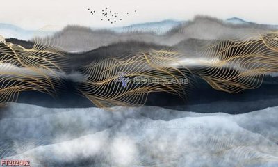 File gốc File in tranh tường 3D FT202402 (in tráng gương) hiện đại