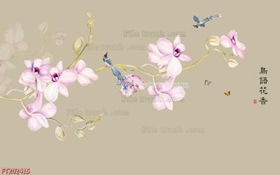 Ảnh gốc File in tranh tường 3D FT202415 (nét căng) in mica