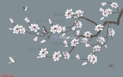 File in trần File in tranh tường 3D FT202419 (bản gốc) mây trời