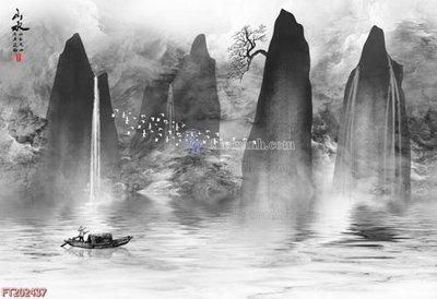 File in lụa File in tranh tường 3D FT202437 (hoa văn) File in tranh tường 3D FT202437