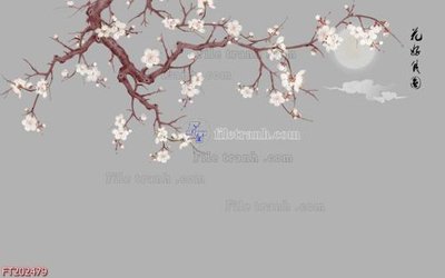 File tranh File in tranh tường 3D FT202479 (gốc) in trên kính