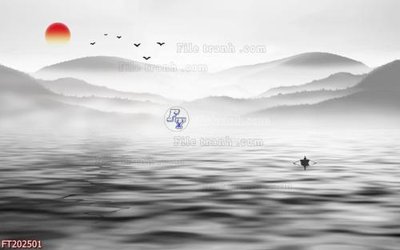 File gốc File in tranh tường 3D FT202501 (cho in UV) siêu nét