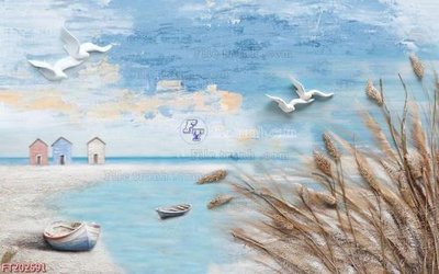 File tranh File in tranh tường 3D FT202591 (ảnh gốc) in trần nhà