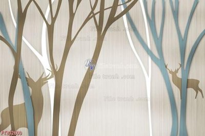 File tranh gốc PSD File in tranh tường 3D FT202600 còn nguyên layer