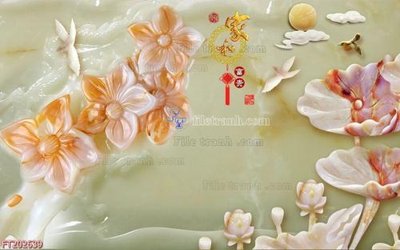 File in trần File in tranh tường 3D FT202639 (bản gốc) mây trời