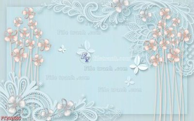 File in lụa File in tranh tường 3D FT202685 (hoa văn) File in tranh tường 3D FT202685