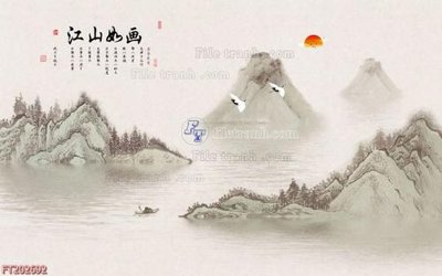 File gốc File in tranh tường 3D FT202692 (in tráng gương) sang trọng