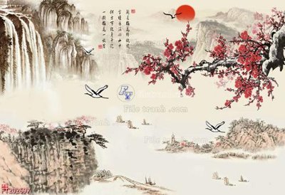 Hình ảnh gốc File in tranh tường 3D FT202697 (để in khổ lớn)